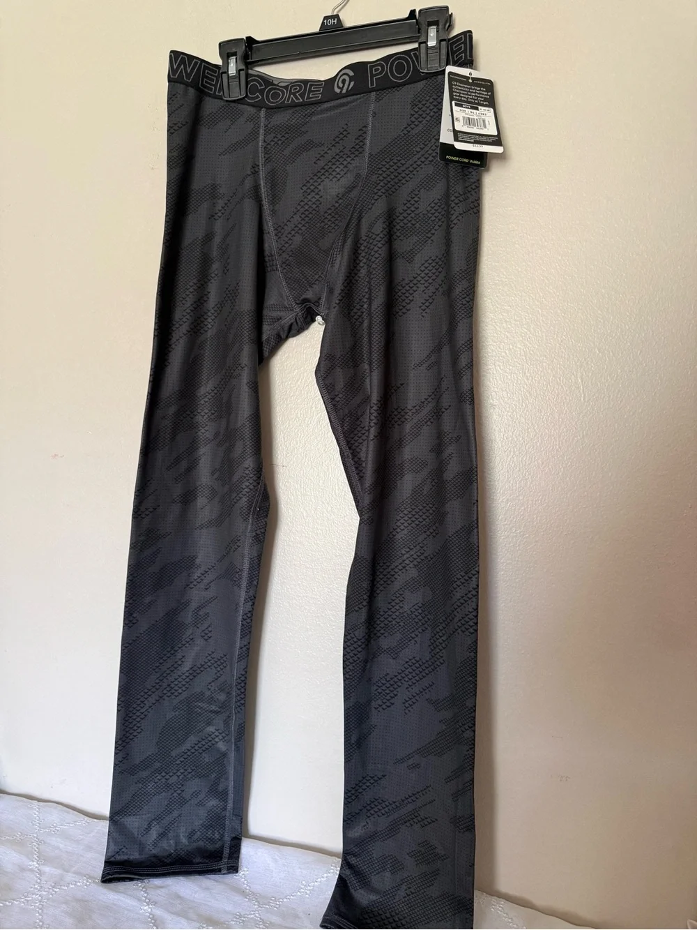 Champion Boys Black Gray Tilt Camo Performance Leggings